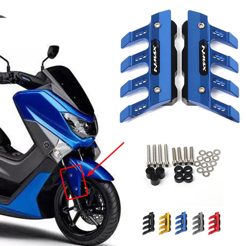 Cho YAMAHA nmax 155 nmax V1 V2 2017-2023 xe máy CNC phụ kiện mudguard bảo vệ bên khối tấm chắn bùn trước bên nnti-mùa thu thanh trượt