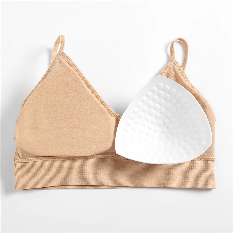 FINETOO Cotton Bralette Sexy Backless Bra Girls Padded Crop Top 6 Colors  Unlined Underwear Wireless Bras Women Female Lingerie - Price history &  Review, AliExpress Seller - finetoo Official Store