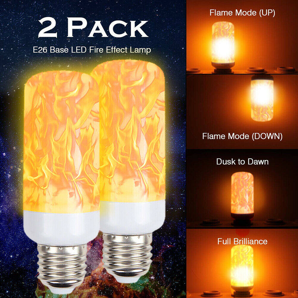 e27 led flicker flame light bulb simulated burning fire effect party lamp lazada singapore