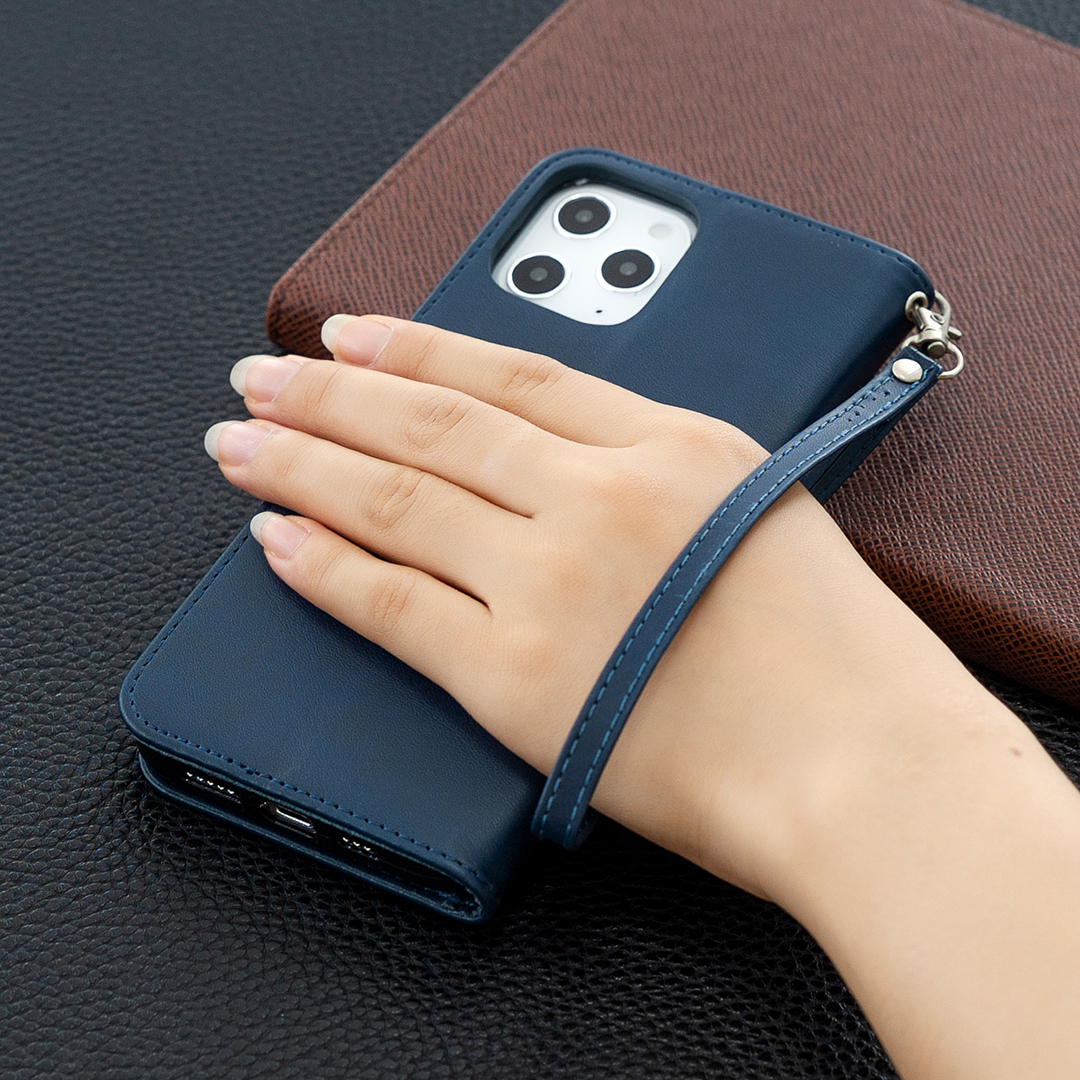 Leather Flip Phone Case With Card Slots And Stand For Smartphone_voghion.com