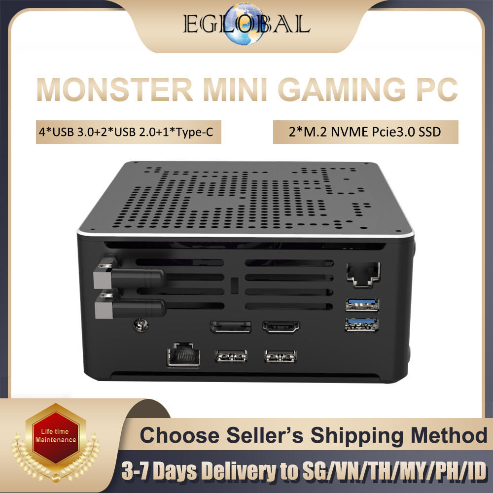 Eglobal Gaming Mini Desktop Computer Intel Xeon E-2286M Windows11 Mini PC Max 64G DDR4 RAM 2TB NVME SSD Gaming Small PC Desktop Computer Laptop ราคา 33,928 บาท*ส่งฟรี