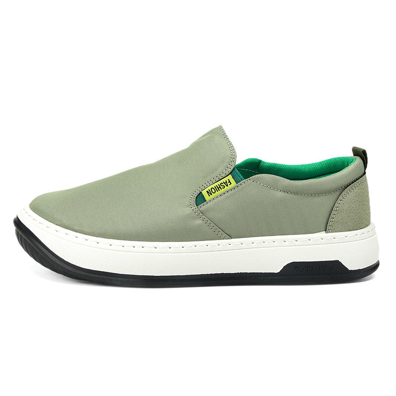 Giày Vải Bố Thời Trang Thường Ngày Cho Nam Giày Bệt Vải Lanh Chặn Màu Trẻ Trung Cho Nam Giày Bọc Thường Ngày Hàn Quốc