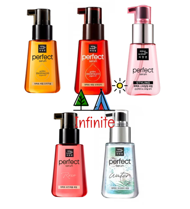 Gambar Mise En Scene Perfect Hair Repair Serum Original   Rose   Water   Styling   Super Rich (70ml)