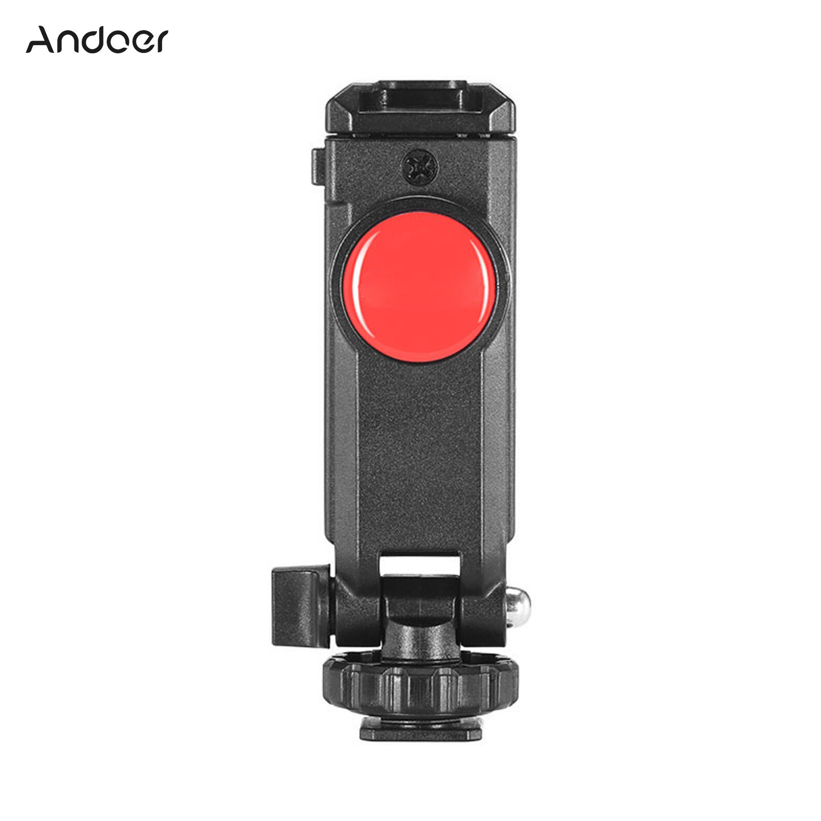 Andoer xoay tripod giữ điện thoại kẹp Clip Mount Adapter với 1/4 hot shoe Microphone núi Giày lạnh 360 độ xoay