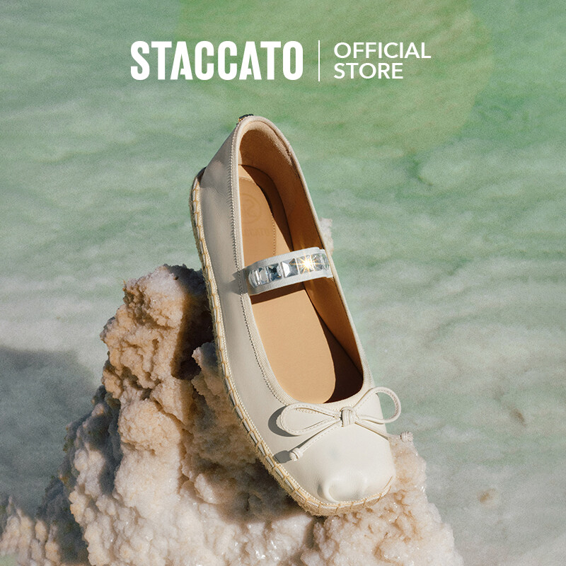 Staccato Women's Mary Jane Shoes Espadrille Shoes Flat Shoes Pumps EVC02 ราคา 4,250 บาท*ส่งฟรี
