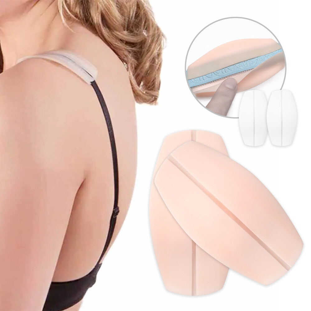 Soft AntiSlip Underwear Shoulder Holders Pain Relief Pad Silicone Bra Straps  Cushion