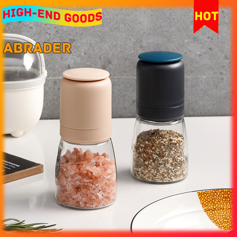 Gambar Grinder Glass Household Grinding Bottle Adjustable Thickness Manual Pepper Grinding Black Pepper Artifact Grinding Seasoner