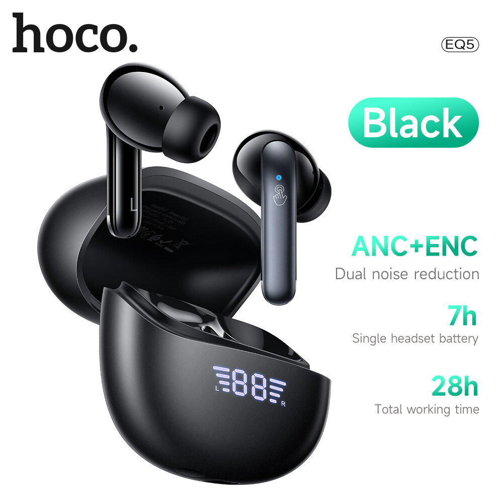 【By HOCO chính hãng genuine】hoco 100% chính hãng eq5 TWS tai nghe gắn tai không dây Bluetooth 5.3 kh