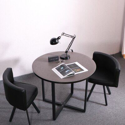 Gambar Round Tablecloth Pvc Soft Glass Waterproof Oil Proof Table Mat Party Wedding Decoration Customize 2Mm Imitation Cement Texture