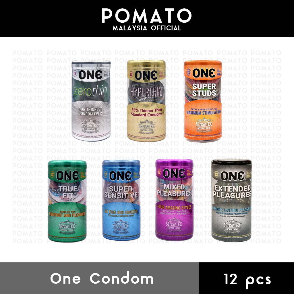 ONE Condom 3pcs Mixed Pleasure Hyperthin True Fit Super Sensitive Indulgence Zerothin Super Studs Rendang Teh Tarik Harga  82 Ringgit*Penghantaran Percuma