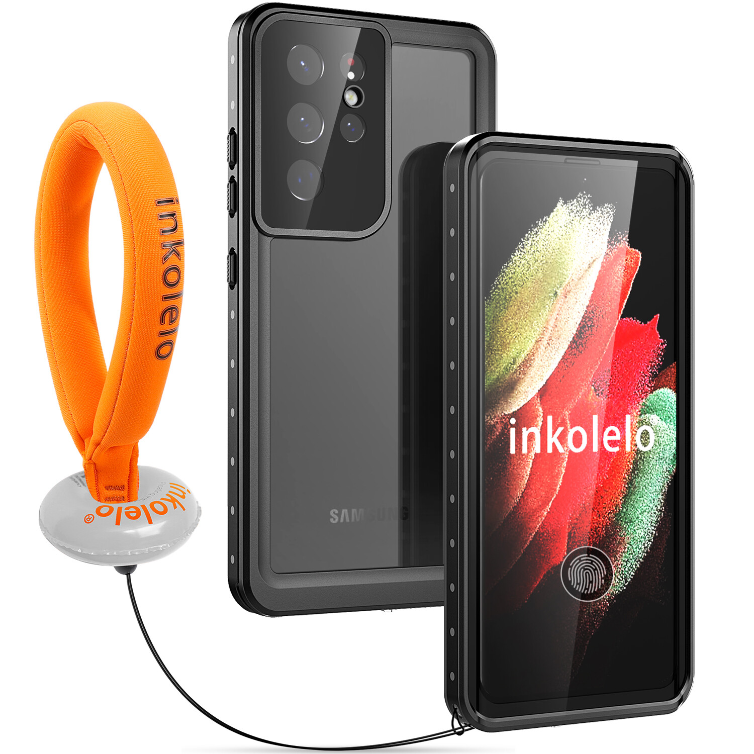 Inkolelo Ốp Chống Nước Cho Samsung Galaxy S21 Ultra Ốp Gồ Ghề Chống Trầy Xước Chống Sốc Bảo Vệ Toàn Bộ Màn Hình Tích Hợp