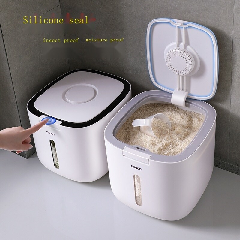 Gambar 9ZhouGZ Loading ricer box insect resistant seal with thick barrel box barrels rice flour storage tanks household receive store meter box