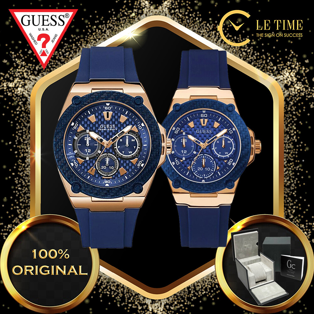 Authentic *FREE BRACELET*] GUESS Legend Champagne Dial Genuine