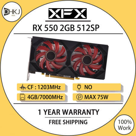 XFX RX 550 2GB Graphics Card - Used