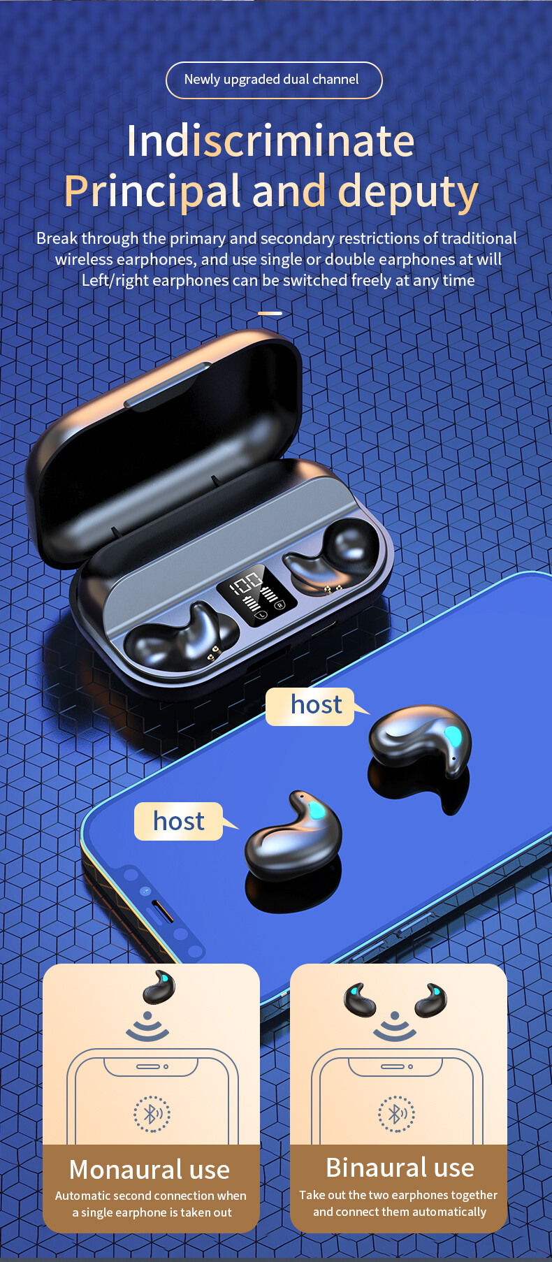 Mini bluetooth 5.3 slaapkoptelefoon met noise cancelling tws draadloos_voghion.com