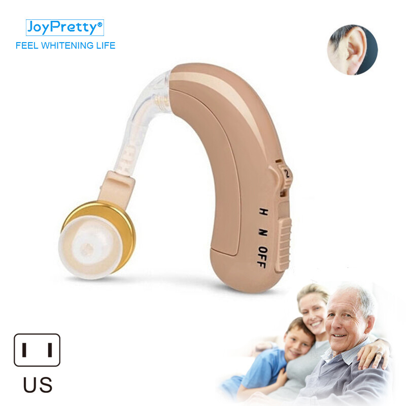Gambar JoyPretty Rechargeable BTE Hearing Aid Sound Voice Amplifier O N H Adjustment Analogue Hearing Device Care