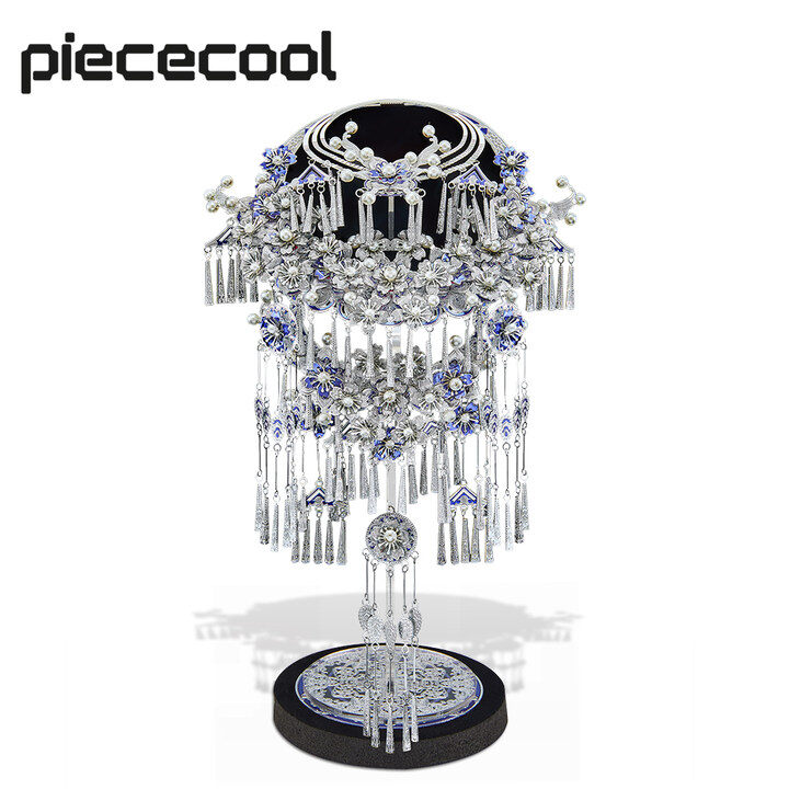 Piececool Hình ghép kim loại 3D người lớn dây chuyền bạc Hmong bộ mô hình bộ đồ trang trí món quà tốt nhất cho phụ nữ