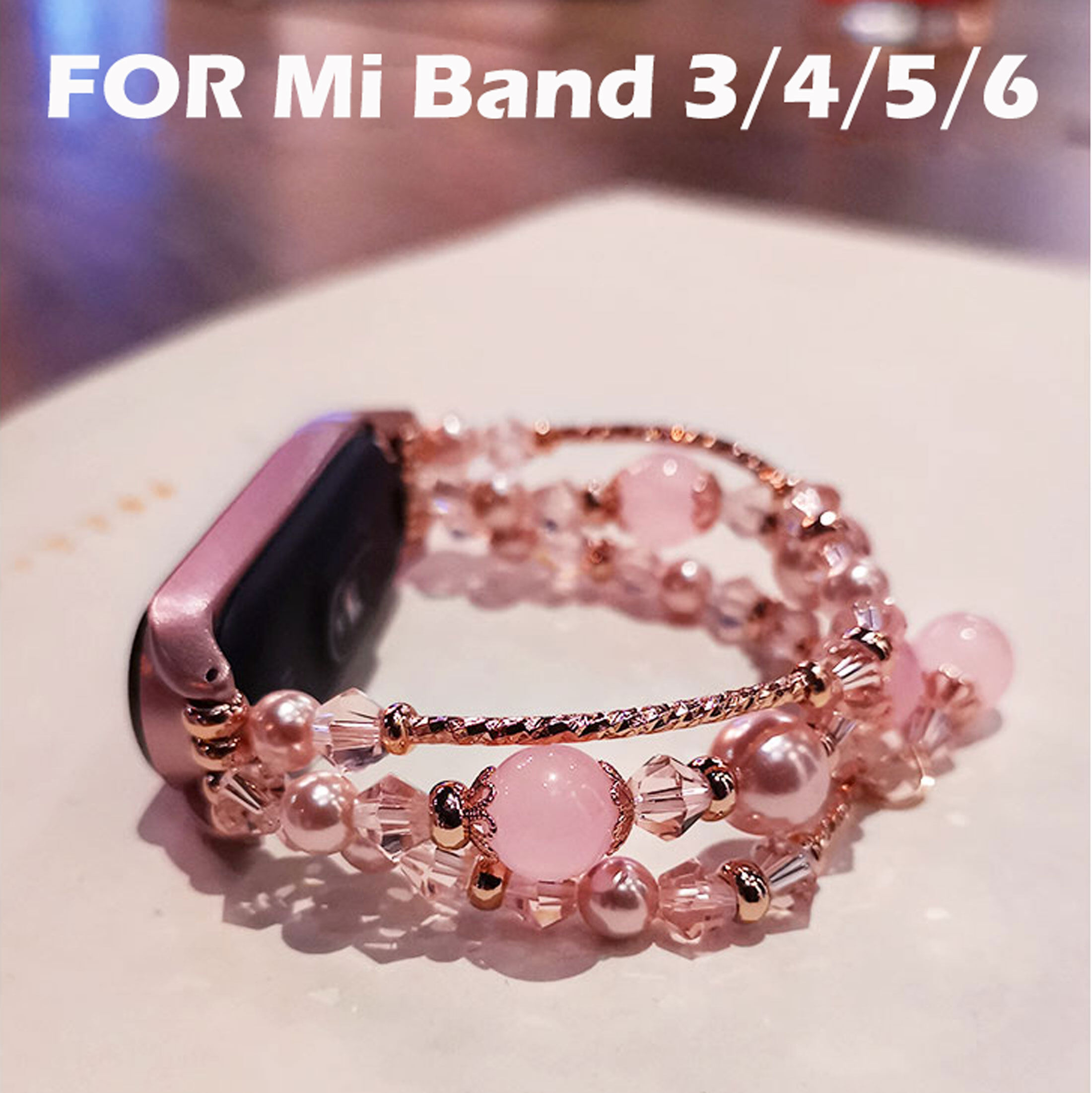 Dây đeo cho xiaomi mi band 7 dây đeo mi band 6 / 5 / 4 / 3 dây đeo xiaomi dệt mã não kim loại dây đeo thay thế trang sức