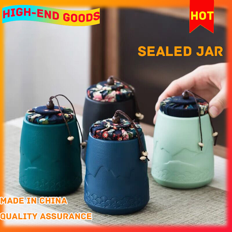 Gambar Tea Cans Ceramic Airtight Jars Portable Storage Jars Home Portable Travel Mini Jars
