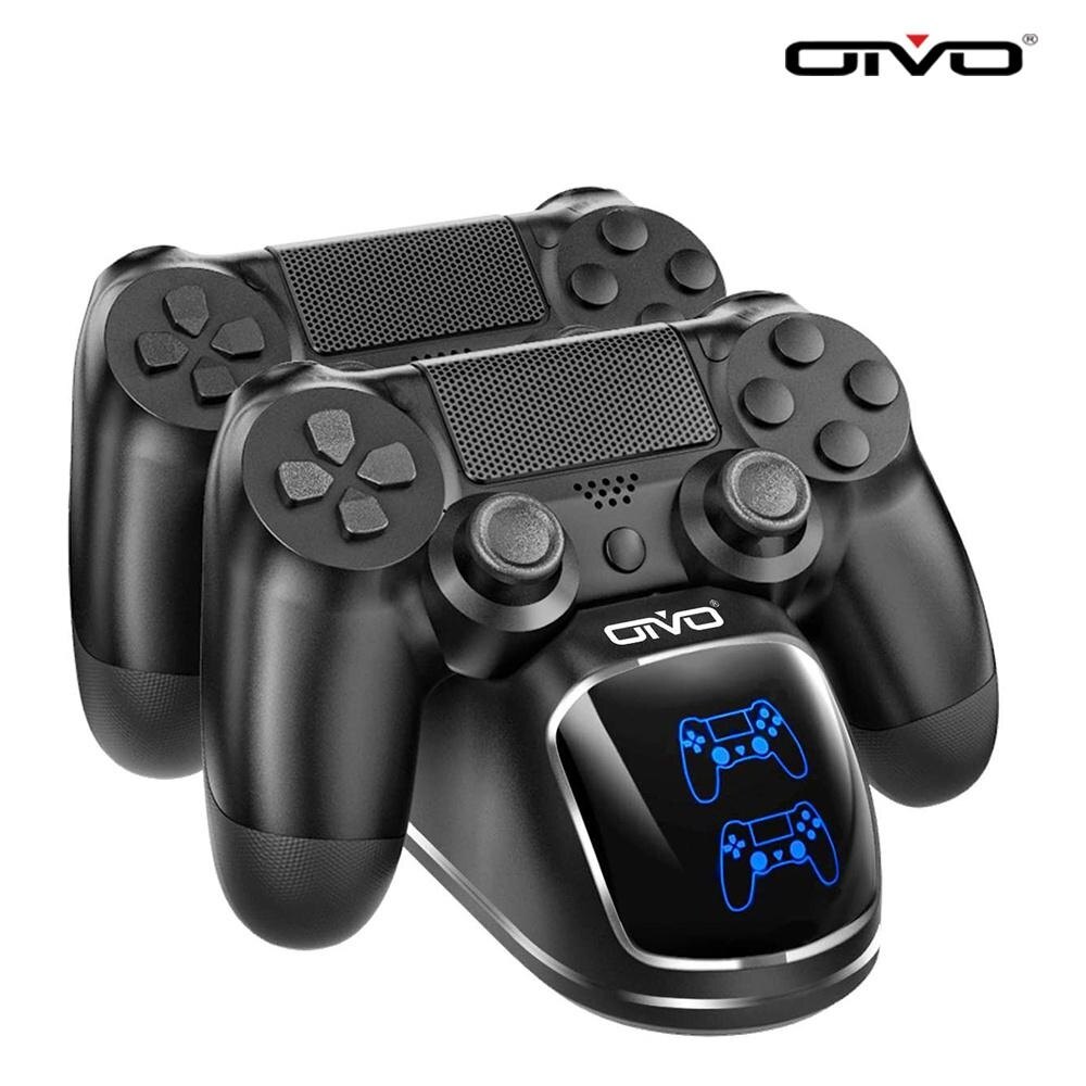 Oivo PS4 Bộ sạc điều khiển trạm dock, điều khiển đế sạc với chip nâng cấp, Trạm Sạc trạm dock cho PlayStation 4 điều khiển/Slim/Pro