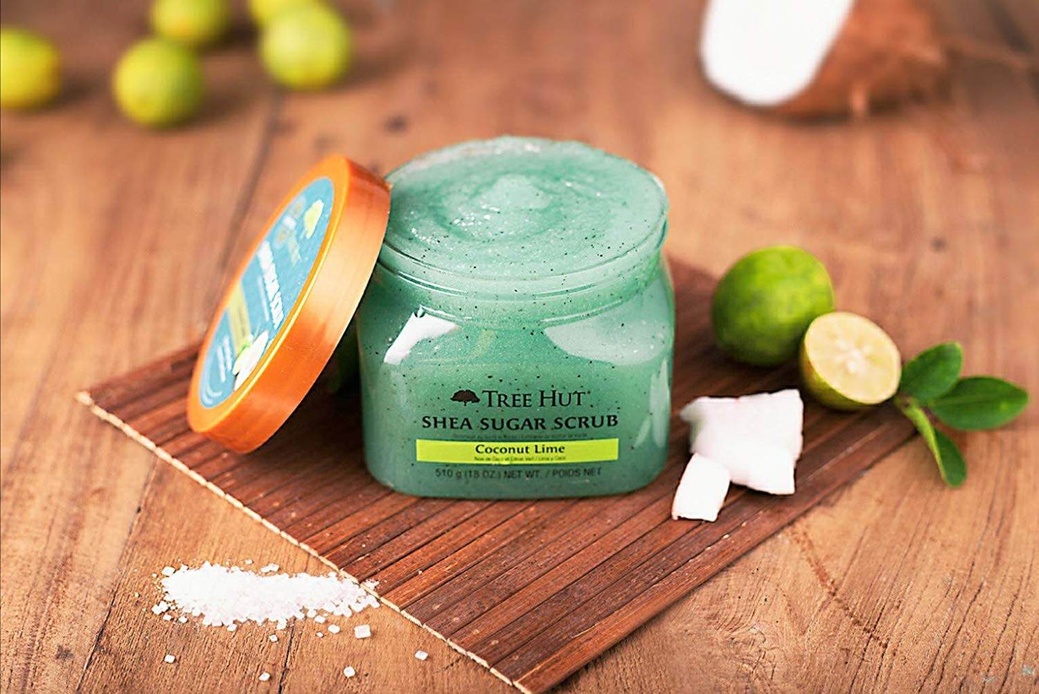 coconut tree hut scrub