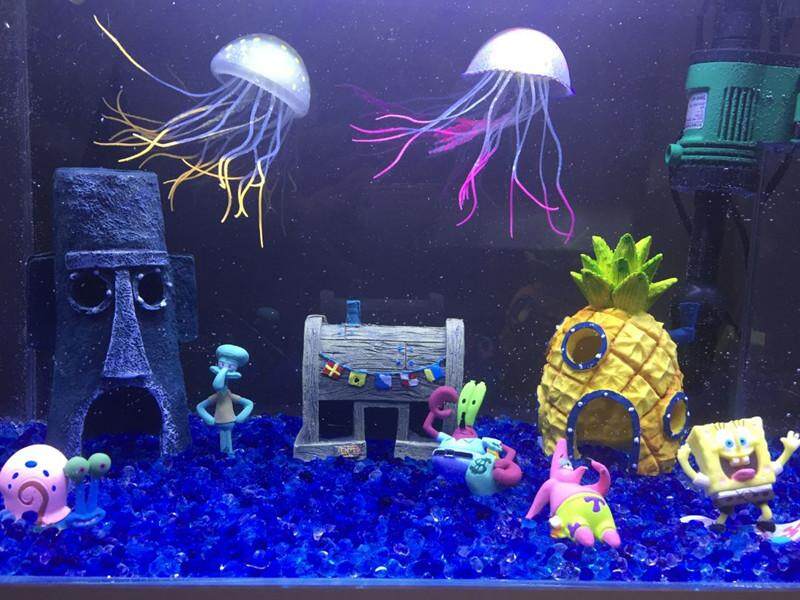 Beston Mini Aquarium For Spongebob Squidward House Pineapple