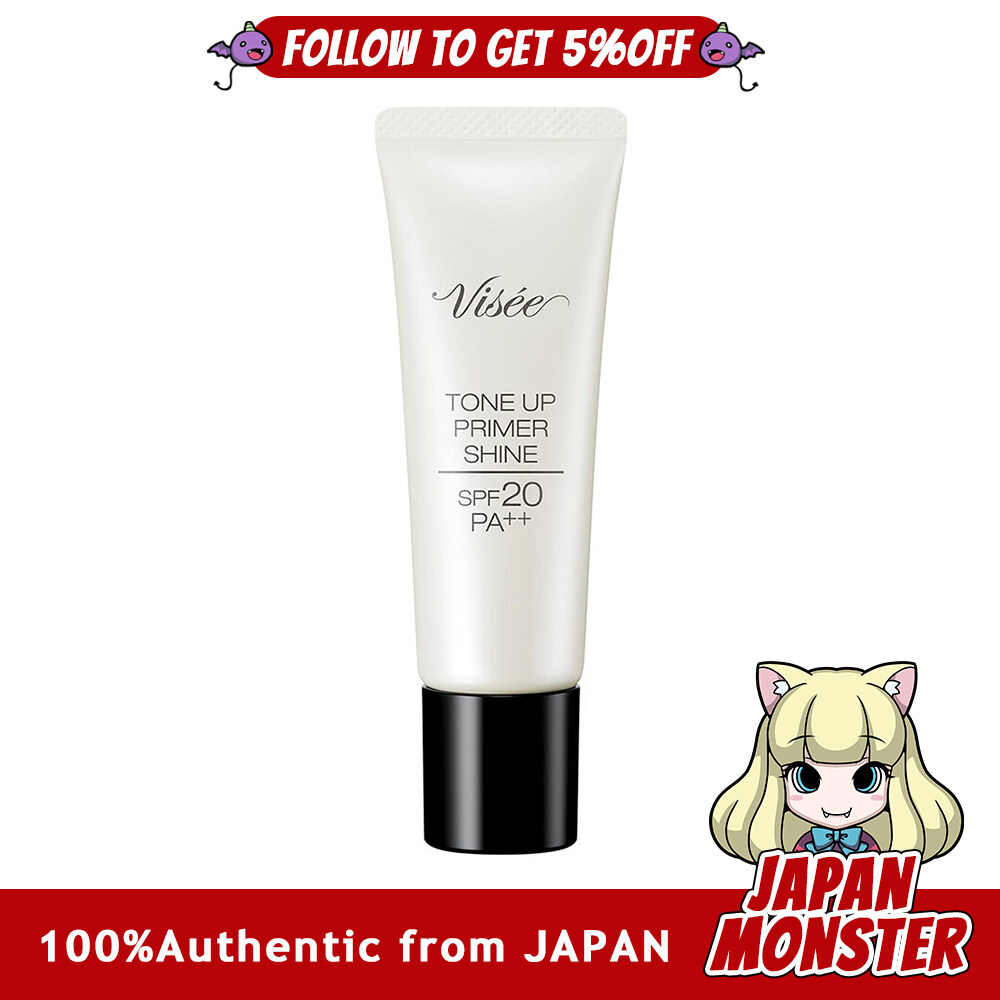 Kose Visee Richet Tone Up Primer Shine Makeup Base 30g moisturizing, smooth, rough skin care, makeup base, natural [Authentic] [Ships from Japan] [Free Shipping]