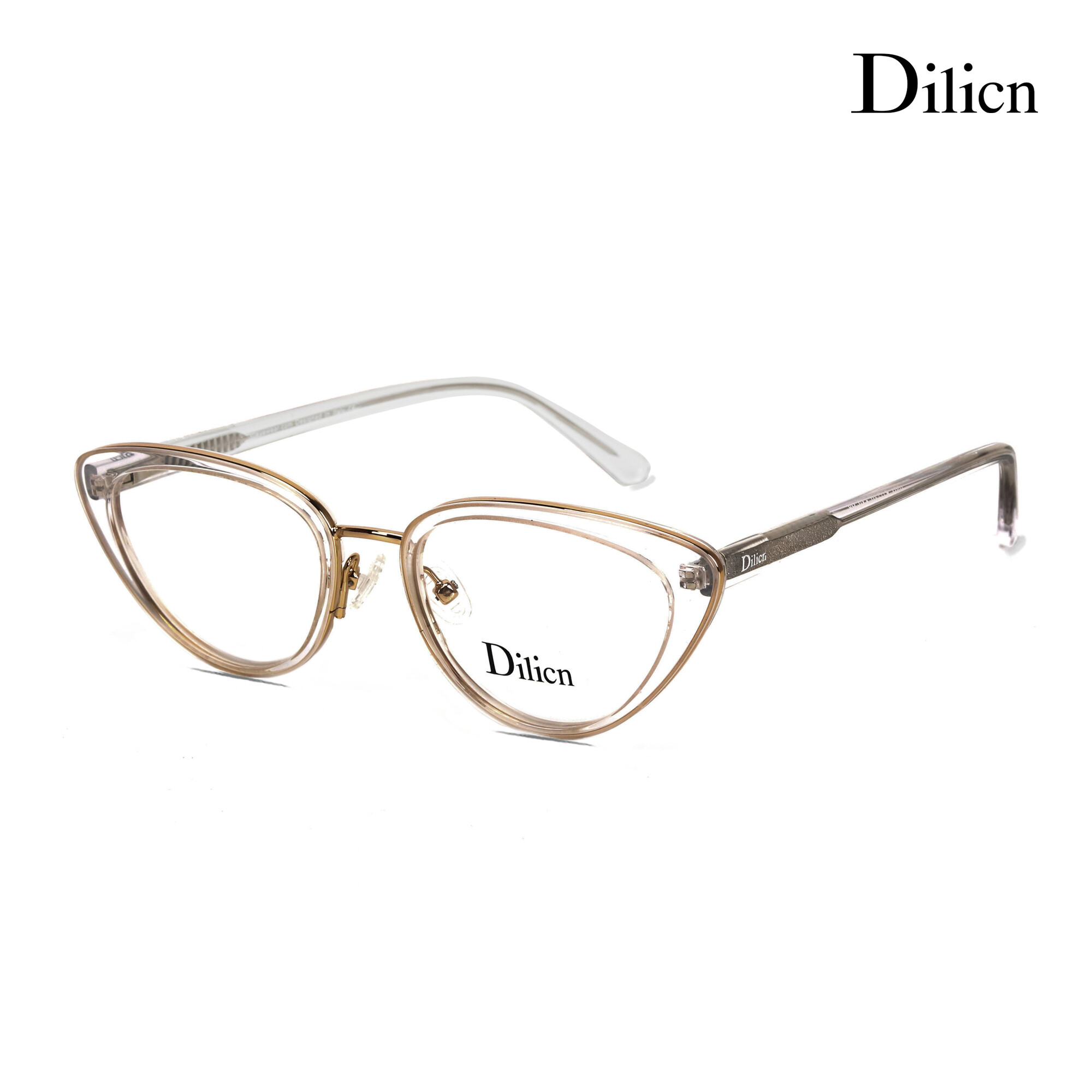 Dilicn kính mắt acetate phong cách mắt mèo 1007 gọng kính cận thị trong suốt cho nữ kính theo toa siêu nhẹ