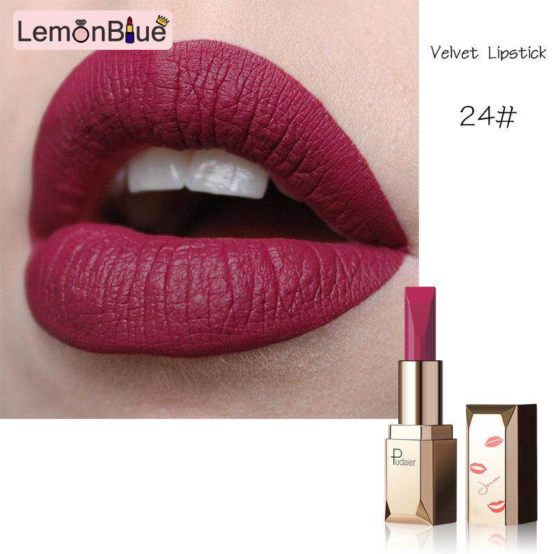 Gambar LemonBlue New Matte Velvet Lipstick Moisturizing 26 Colors Beauty Fashion Lipstick