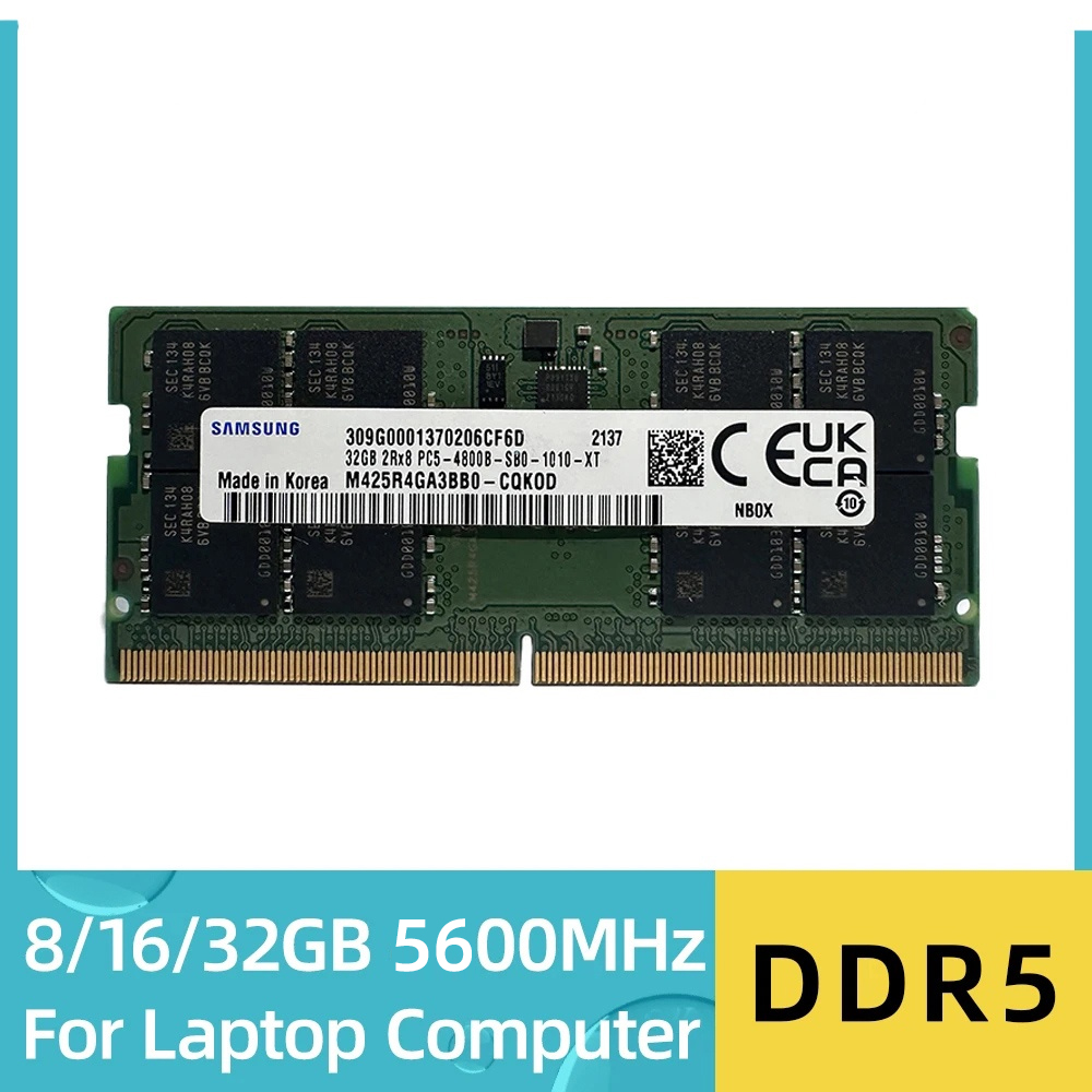 Crucial Ddr5-5600 Sodimm 16Gb/32Gb Laptop Ram - High-Speed Cl46