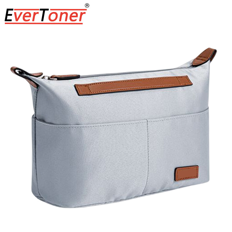 Evertoner Satin Organizer chèn Túi Cho Celine-Vành Đai Micro Mini Lót Với Xử Lý Túi Xách Tote Shaper