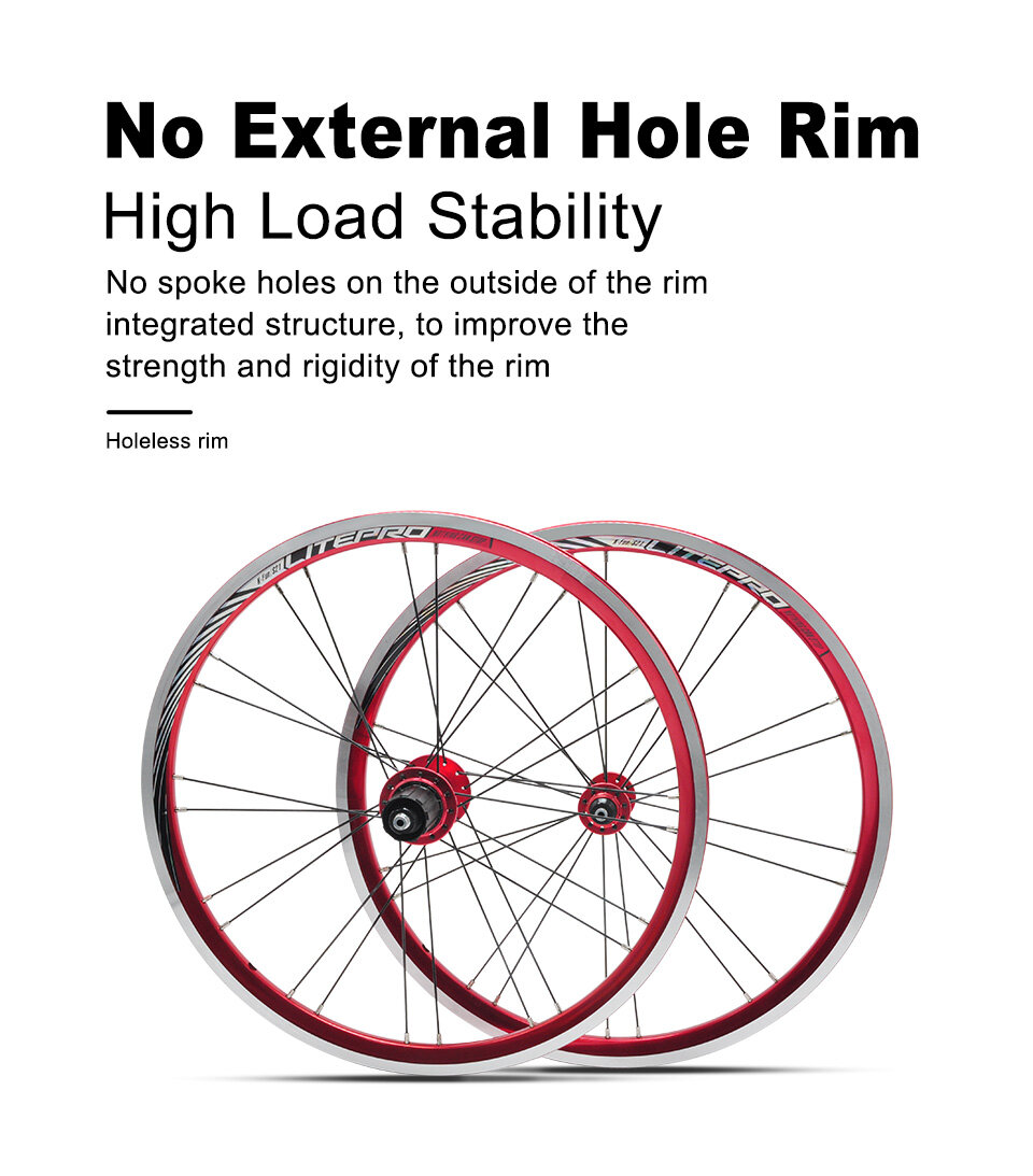 Wheel Set Litepro Ultralite Wheelset Litepro K-Fun/S21 20 Inch 406