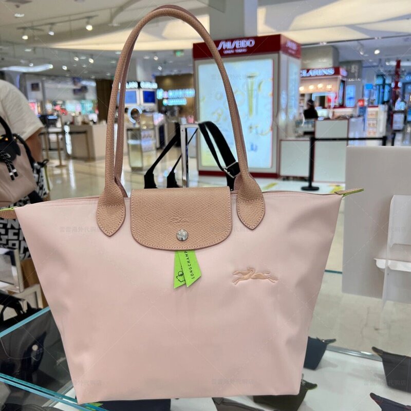 [Sản xuất tại Pháp] Túi Tote bánh bao dòng 919 Xanh Longchamp Le pliage 100% chính hãng 1899 / 2605 