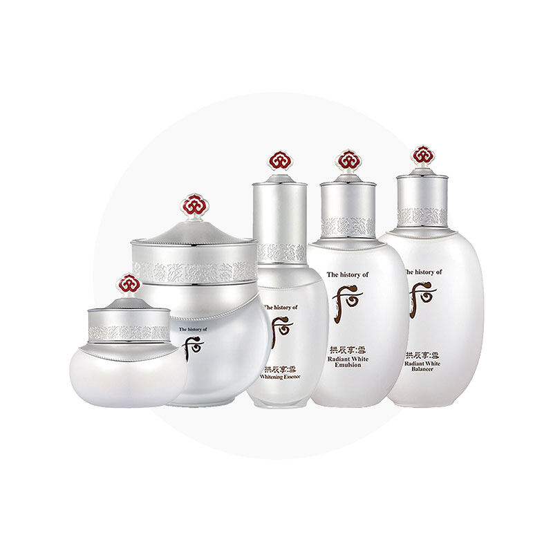 [The history of Whoo] Gongjinhyang Seol Radiant White Balancer 150mL / Emulsion 110mL / Moisture Cream 60mL / Ampoule 1.8mL x 16ea / Essnece 45mL / Ultimate Corrector 20mL Presyo 1,999 Piso*Libreng Shipping
