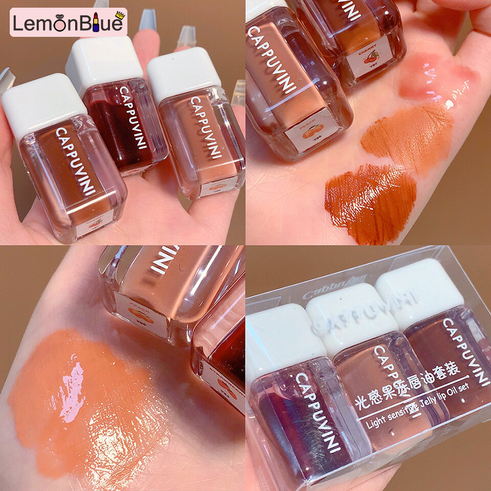 Gambar LemonBlue CAPPUVINI 3g lip gloss moisturizing lip gloss moisturizing glossy lip balm