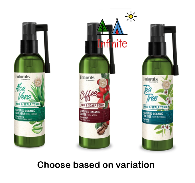 Gambar NATURALS BY WATSONS Hair   Scalp Tonic 120ml (Coffee   Aloe Vera   Tea Tree)