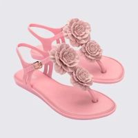 ขาตั้งกล้อง Melissa รองเท้าสำหรับผู้หญิงรุ่น Camellia รองเท้าผู้หญิง Jelly ประณีตสาวแฟลตรองเท้าแตะชายหาด