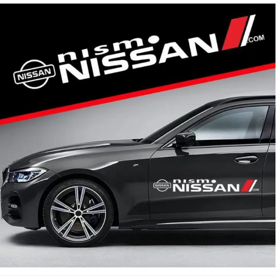 2pcs xe hơi NISSAN cơ thể Nhãn dán trang trí Nhãn dán xe