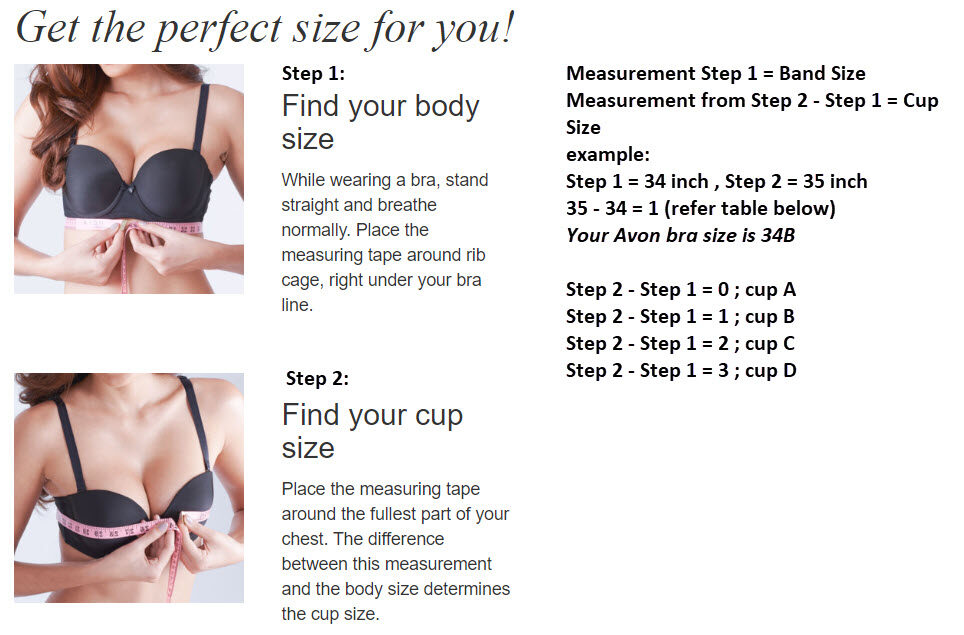 Cara Ukur Saiz Bra Avon Cheap Online