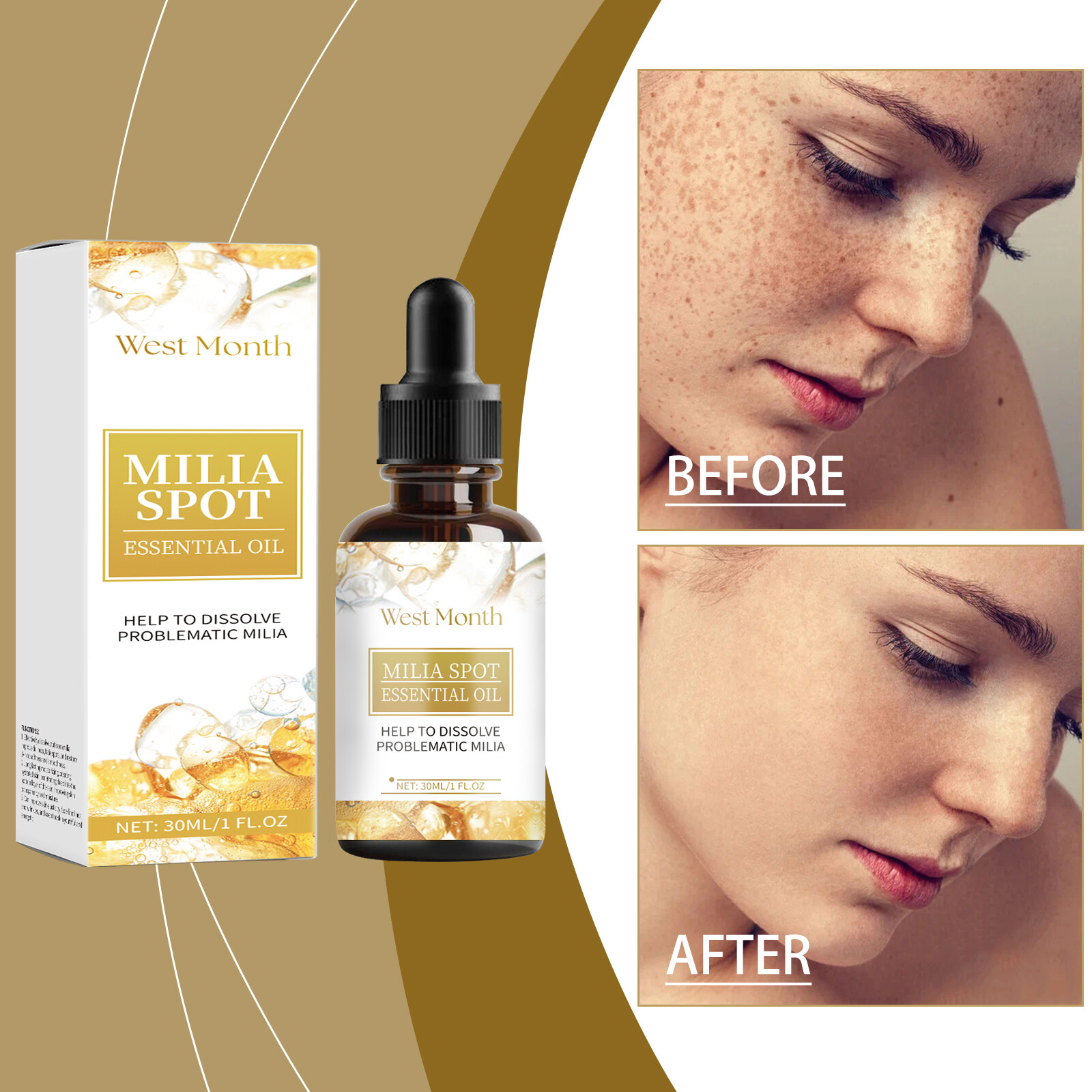 Tây & tháng 10ml nghệ dầu mặt làm sáng da phai điểm công ty nâng lá chắn bảo vệ da hỗ trợ giảm nếp nhăn Kem che vết thâm