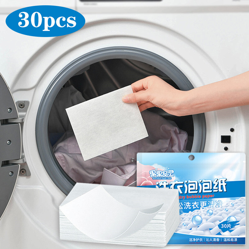 30Pcs Concentrated Laundry Tablets Clothing Cleaning Artifact Laundry Accessories Detergents Dissolve