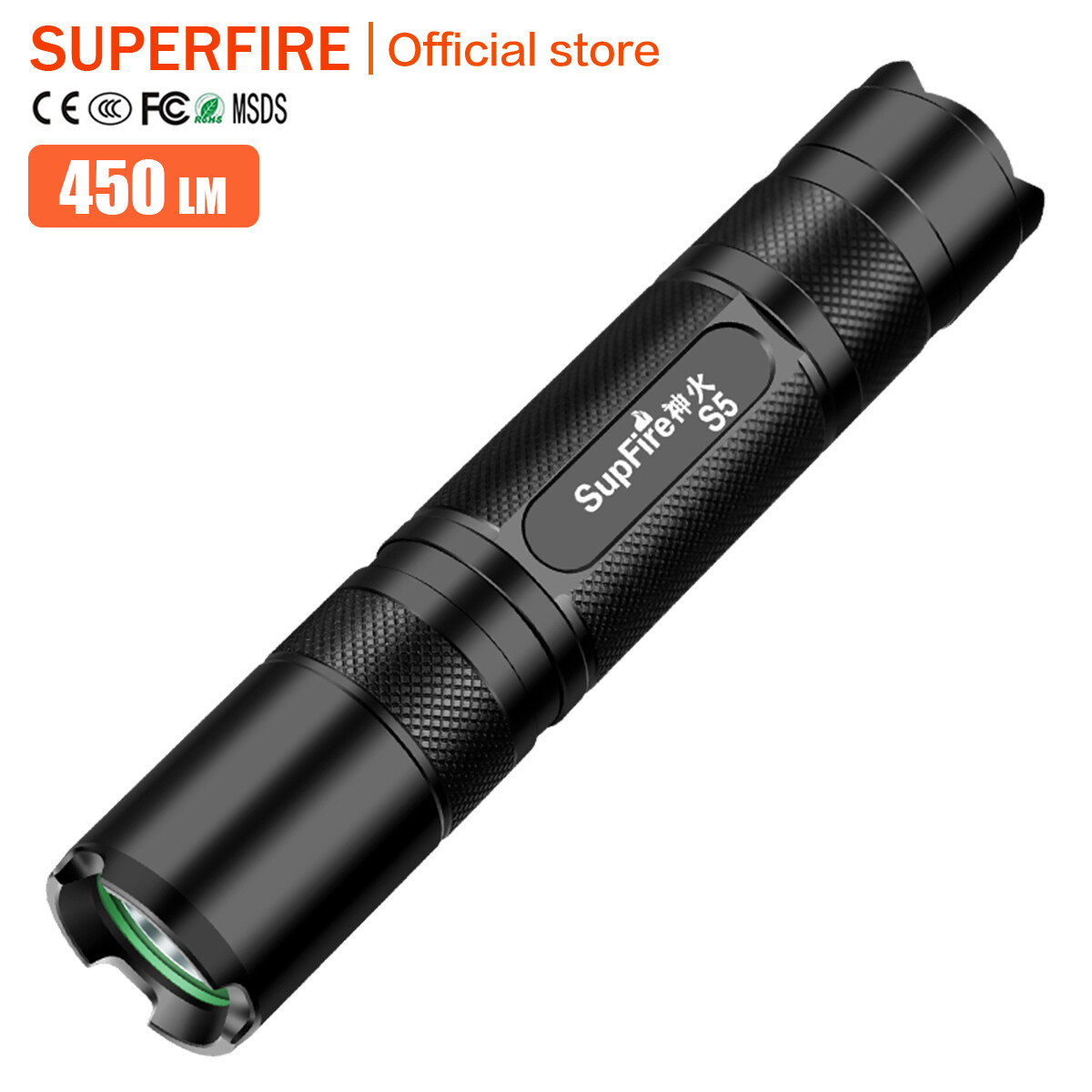 SUPERFIRE Led Đèn Pin Mini Torch Pen Đèn Flash 1000lm 18650 Đèn Pin S5 Cho Sofirn Convoy S2 S9 Olight Nitecore Linterna