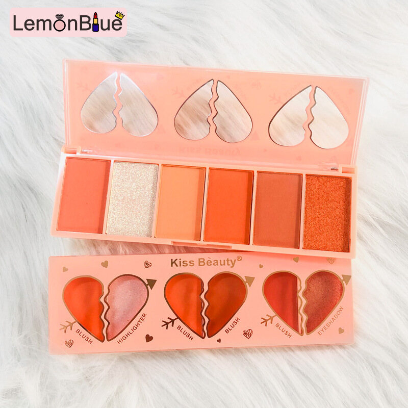 Gambar 6 Color Blush Naturally And Long Lasting Skin Friendly Blush Palette Pressed fashionable Naturally And Long Lasting Skin Friendly face cheek Blush Blush Palette