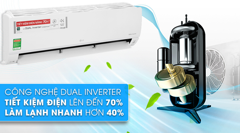 Máy lạnh LG Inverter 2 HP V18API1- Dual Inverter