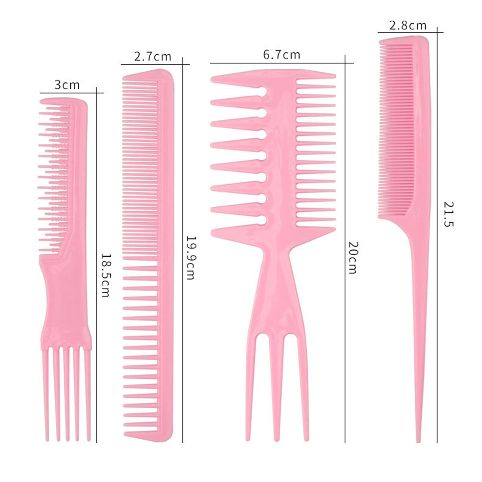 Bộ 9 Chiếc Lược Chải Tóc, Bộ Lược Tạo Kiểu Tóc Gỡ Rối Bộ Lược Cắt Tóc Bộ Kẹp Lược Tạo Kiểu Chống Tĩnh Điện Cho Salon Dành Cho Nữ Nam