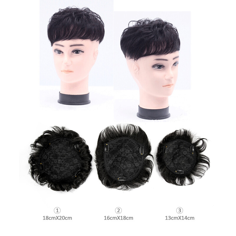 Buy Curly Hair Toupee Male Online at a Better Price Lazada Malaysia