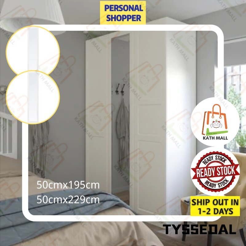 Gambar TYSSEDAL Mirror door, white I PINTU