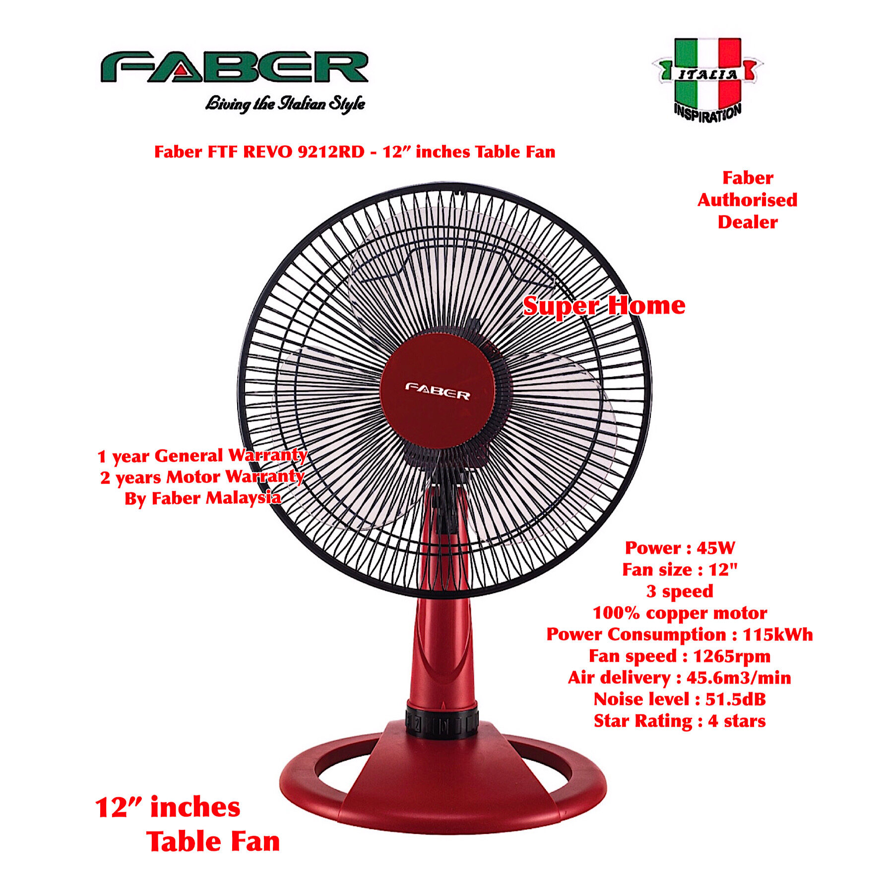 Midea Mf 16fs10n 16 3 Speed Stand Fan Black Lazada