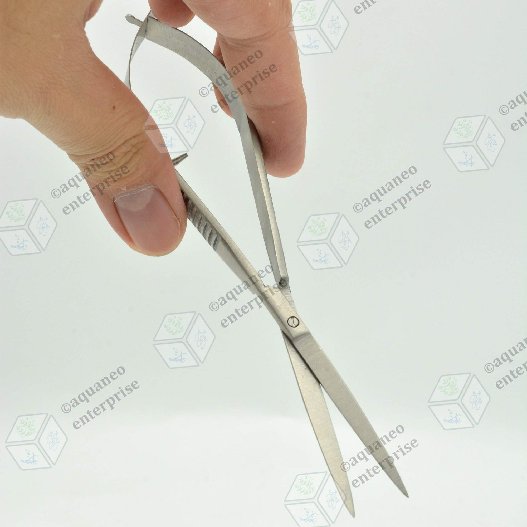 Crab Aqua Spring Wave Scissors 16cm 25cm - Straight Curve