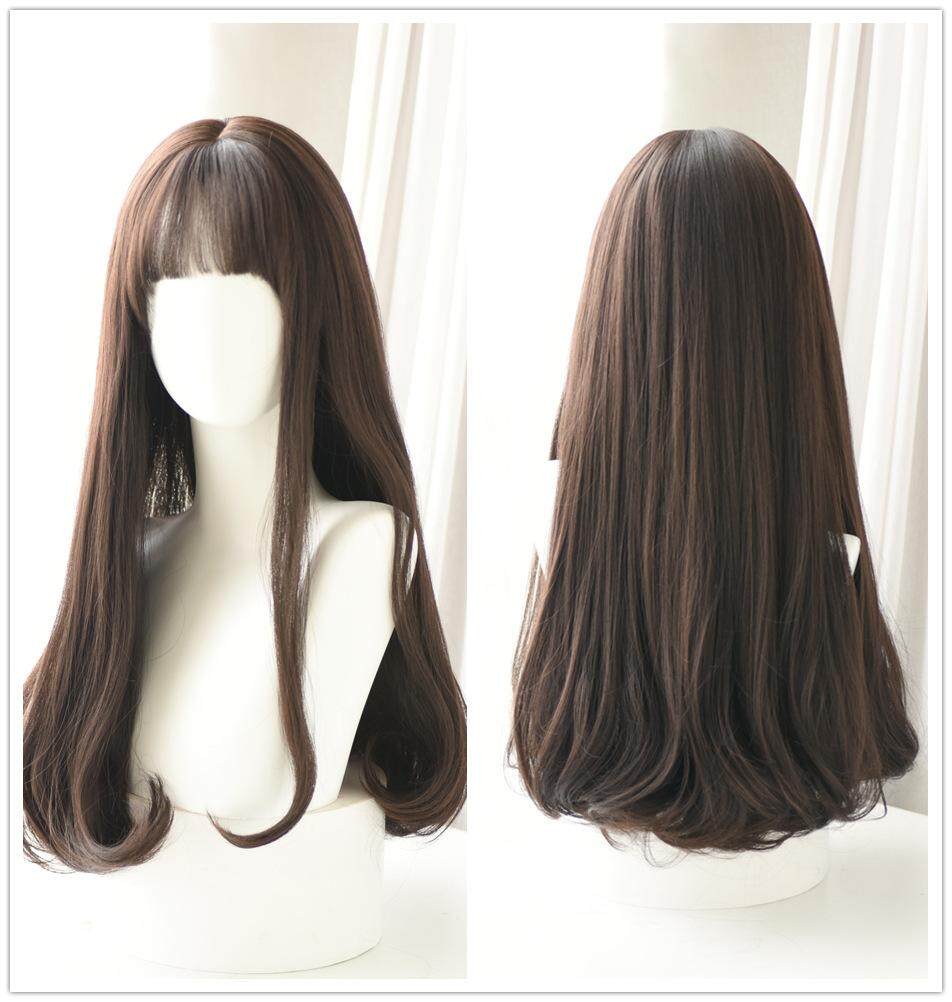 realistic black wig